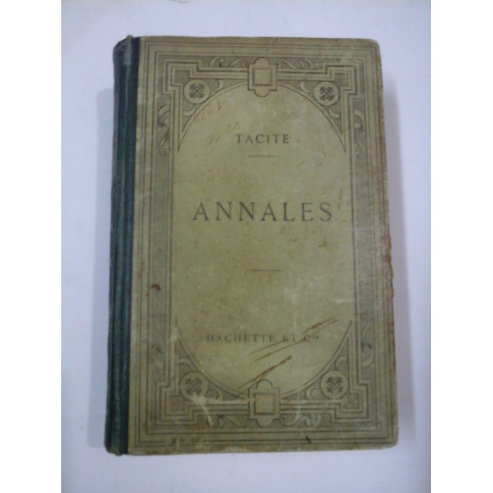 ANNALES ( text in latina)- editat in 1917 - TACITE,  ANALE - TACITUS